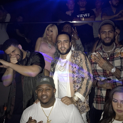 Lil Wayne Parties At STORY Nightclub With Drake, Nicki Minaj, Future, Dave East & More