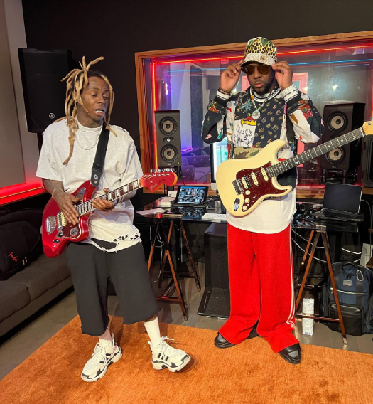 Lil Wayne Hits Up The Studio With Wyclef Jean To Work On New Music