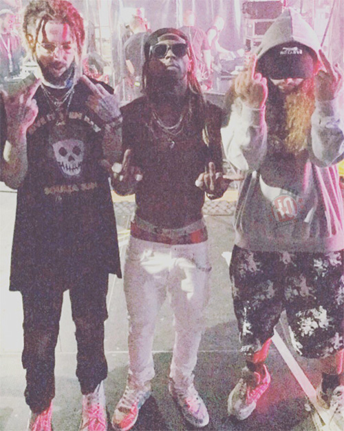 Lil Wayne Brings Out Suicideboys At The 2017 Blockfest Music Festival In Finland, Scrim Praises Wayne