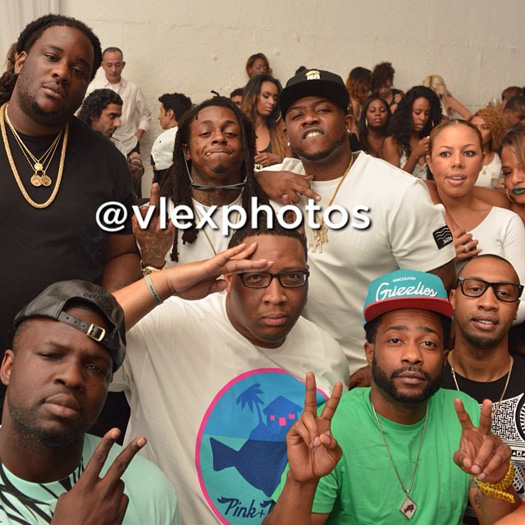 Lil Wayne Attends Supperclub To Celebrate Mack Maine Birthday, A Crip Gang Member Approaches Him