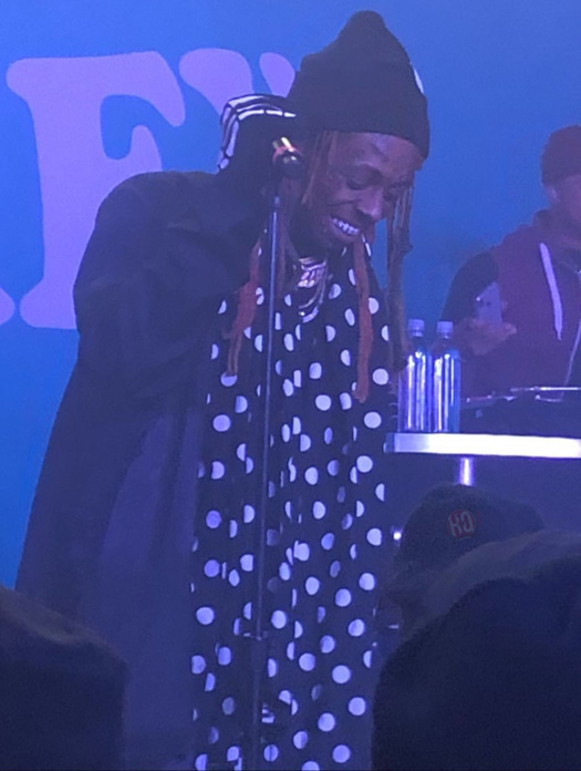 Lil Wayne Puts On A Surprise Live Performance At Vans ComfyCush High School Event