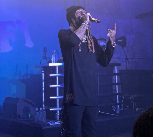 Lil Wayne Puts On A Surprise Live Performance At Vans ComfyCush High School Event