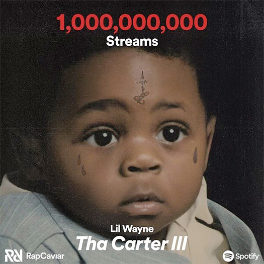 Lil Wayne Tha Carter 3 Album Has Surpassed A Billion Streams On Spotify