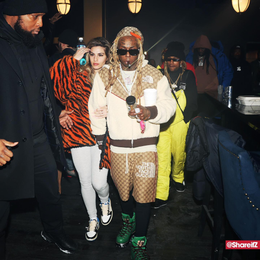 Lil Wayne Arrives To The DSTRKT Hybrid Lounge With Dhea Sodano, Performs Live