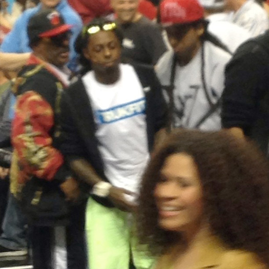 Lil Wayne Told To Leave Miami Heat vs Los Angeles Lakers Game