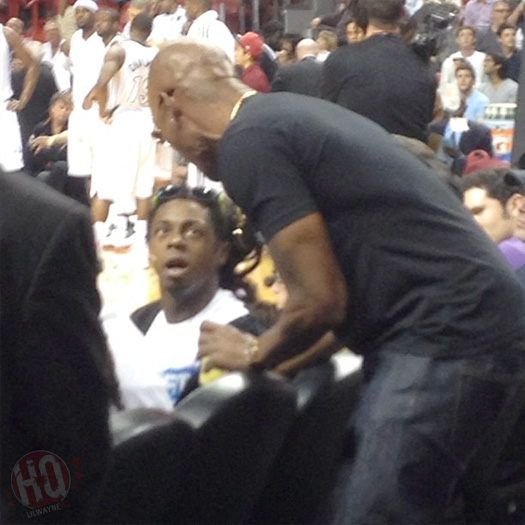 Lil Wayne Told To Leave Miami Heat vs Los Angeles Lakers Game