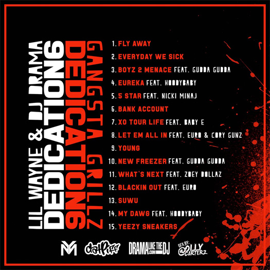 Lil Wayne Reveals The Official Tracklisting For His Dedication 6 Mixtape