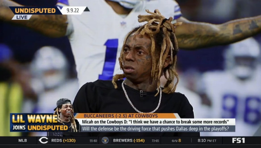 Lil Wayne Appears On UNDISPUTED - Talks Los Angeles Lakers, Lamar Jackson, Packers vs Vikings & More