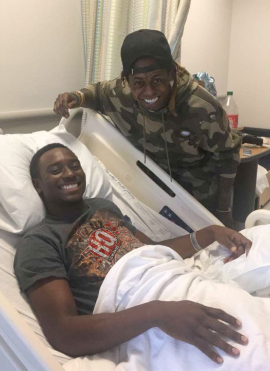 Lil Wayne Visits The Children Hospital Of New Orleans On Boxing Day