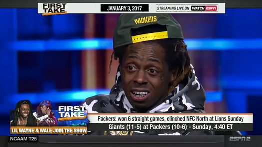 Lil Wayne & Wale Talk About Their Favorite NFL Teams & More On ESPN First Take