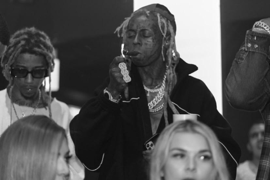 Lil Wayne Welcomes New Signee Mellow Rackz To Young Money At LIV In Miami