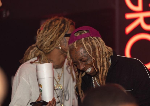 Lil Wayne Welcomes New Signee Mellow Rackz To Young Money At LIV In Miami