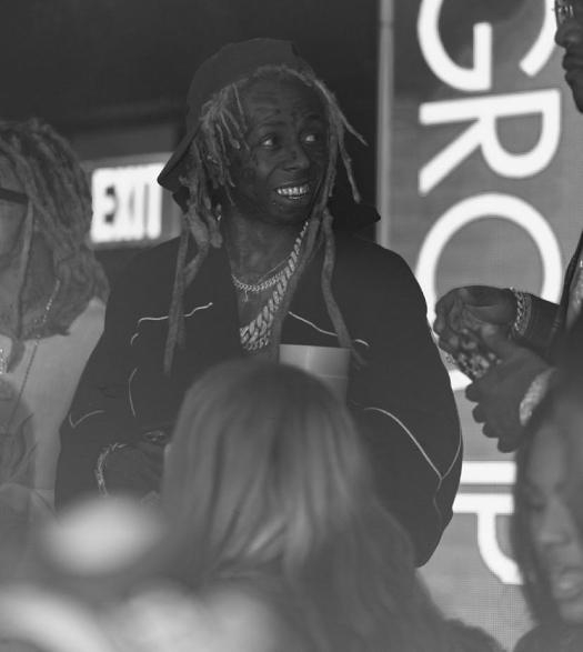 Lil Wayne Welcomes New Signee Mellow Rackz To Young Money At LIV In Miami