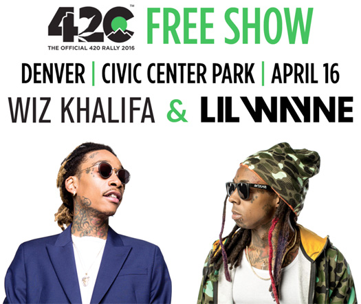 Lil Wayne & Wiz Khalifa To Headline The 2016 420 Rally Music Festival In Denver