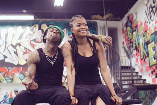 Lil Wayne & Young Money On Set Of A Mystery Shoot With Karen Civil At A Skate Park