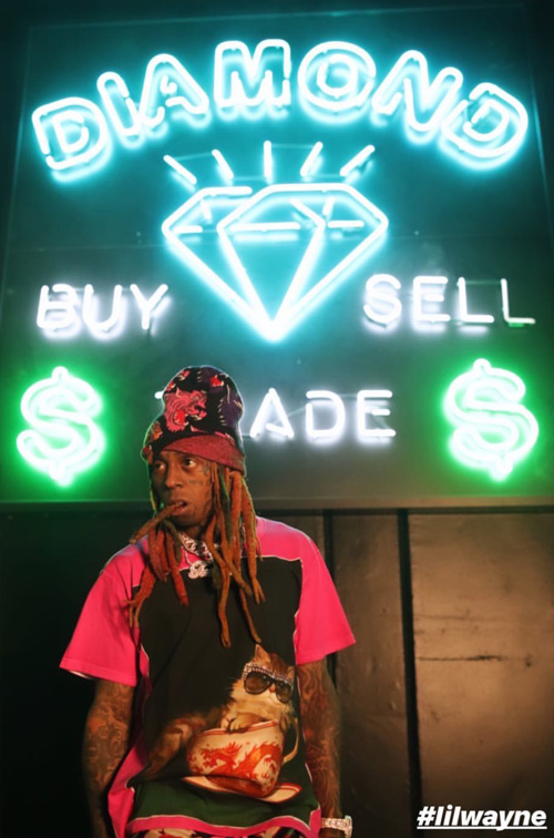 Lil Wayne & Young Money Shoot A New Music Video At Diamond Supply Co Skate Park