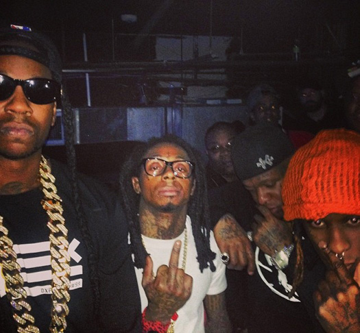 Young Thug Raps Along To Lil Wayne Hollywood Divorce Verse While Throwing Up Gang Signs