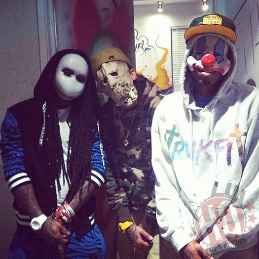 Lil Wayne, Marley G and Boo Dressed Up For Halloween