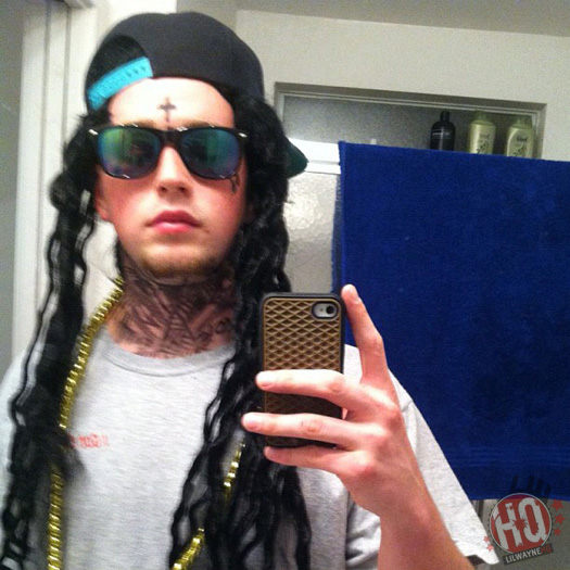 Lil Wayne Fan Dressed Up For Halloween