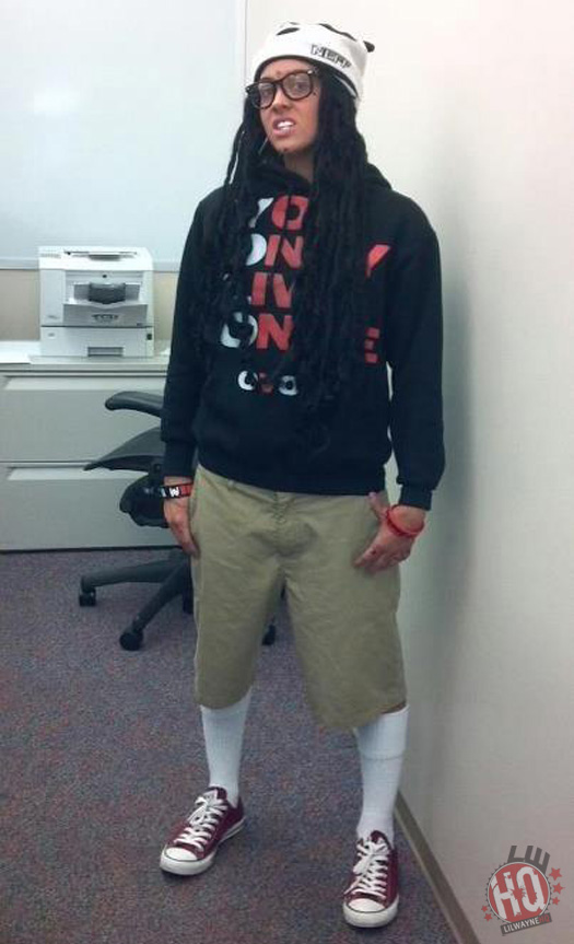 Lil Wayne Fan Dressed Up For Halloween