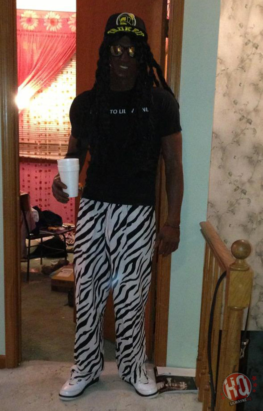 Lil Wayne Fan Dressed Up For Halloween