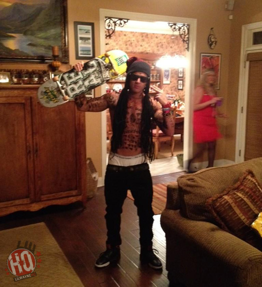 Lil Wayne Fan Dressed Up For Halloween