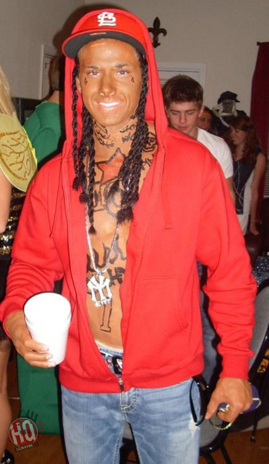 Lil Wayne Fan Dressed Up For Halloween