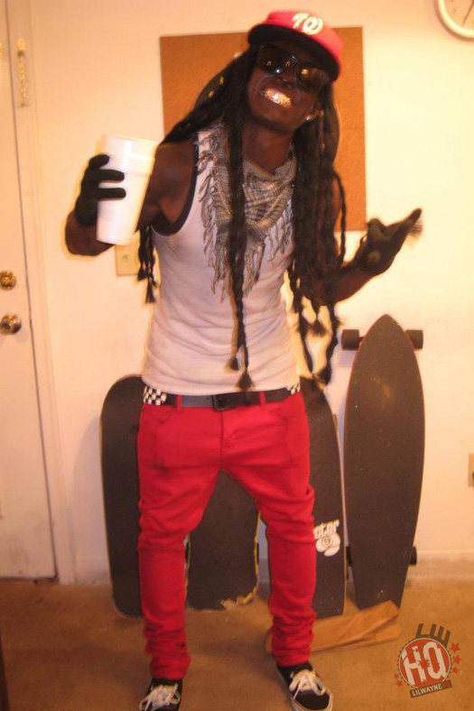 Lil Wayne Fan Dressed Up For Halloween