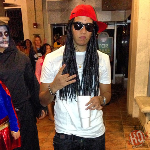 Lil Wayne Fan Dressed Up For Halloween