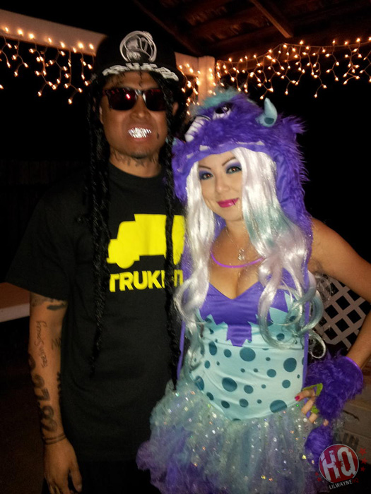 Lil Wayne Fan Dressed Up For Halloween