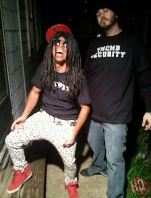 Lil Wayne Fan Dressed Up For Halloween