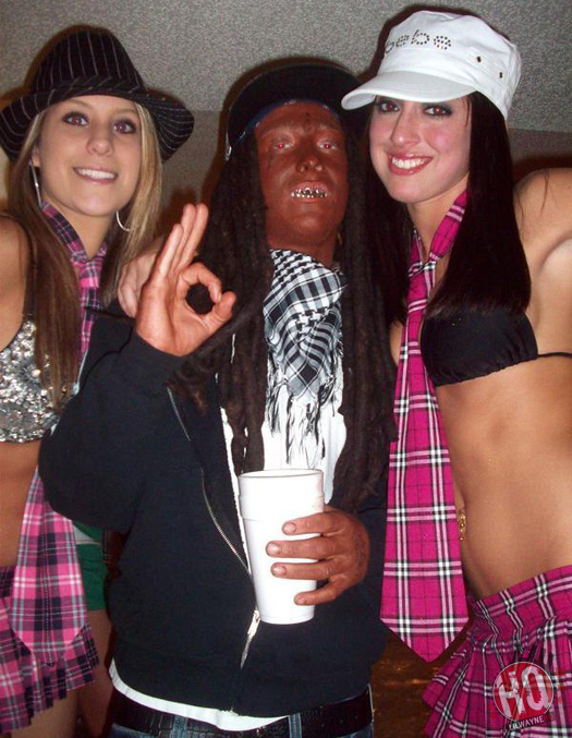 Lil Wayne Fan Dressed Up For Halloween