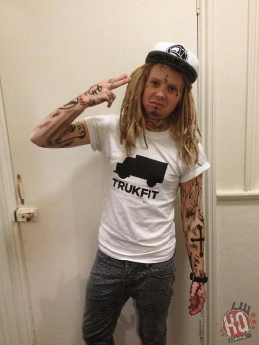 Lil Wayne Fan Dressed Up For Halloween