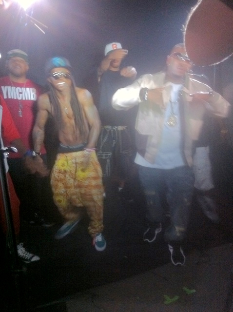 On Set Of NOREs Finito Video Shoot Feat Lil Wayne