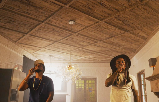 On Set Of Currensy & Lil Wayne Bottom Of The Bottle Video Shoot In Miami