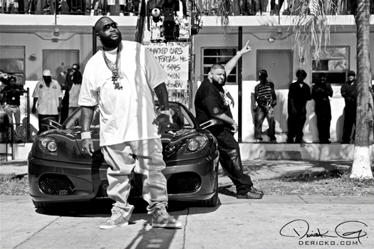 On Set Of DJ Khaleds Welcome To My Hood Video Shoot