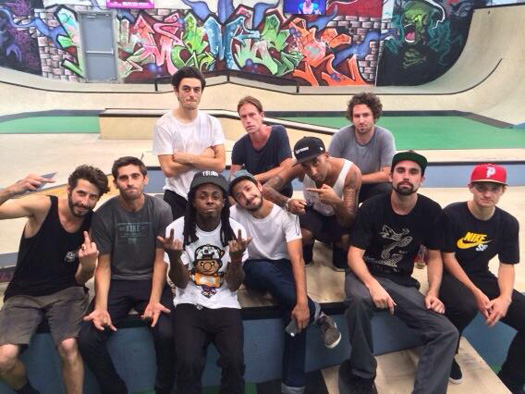 On Set Of Lil Wayne TRUKFIT Photo Shoot At Two Skateparks