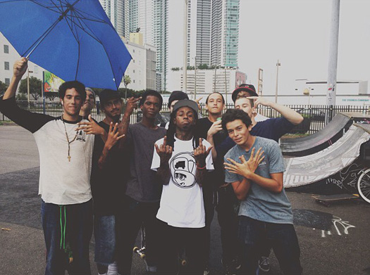 On Set Of Lil Wayne TRUKFIT Photo Shoot At Two Skateparks