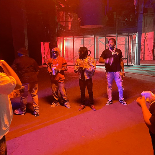 On Set Of LPB Poody, Lil Wayne & Moneybagg Yo Batman Remix Video Shoot