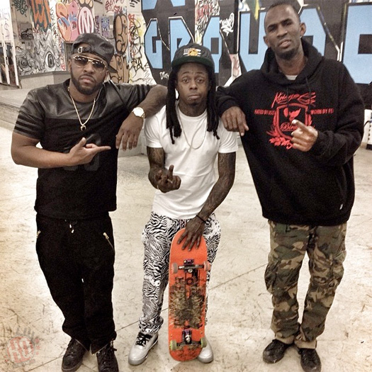 On Set Of Rocko & Lil Wayne Good Video Shoot