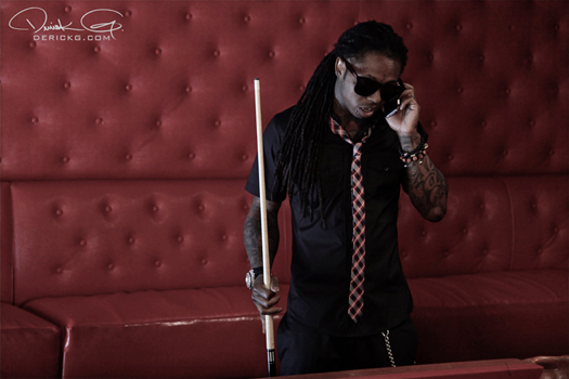 Pictures On Set Of Rick Ross & Lil Waynes 9 Piece Video Shoot