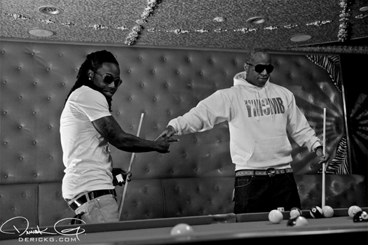 Pictures On Set Of Rick Ross & Lil Waynes 9 Piece Video Shoot