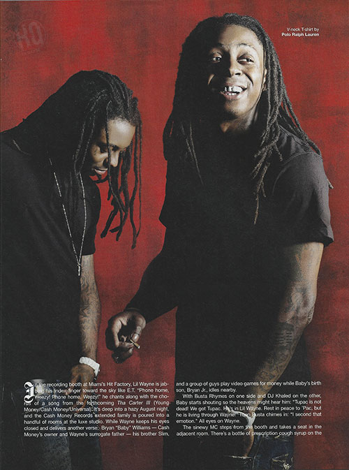 Scans Of Lil Wayne Cover Story For VIBE Magazine 2007 Issue