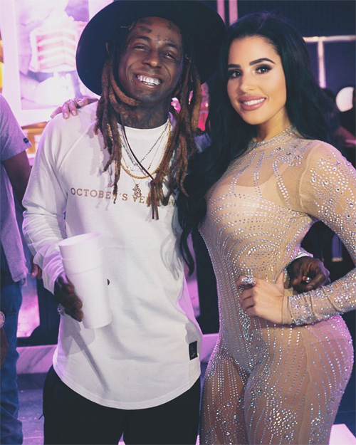 Stephanie Acevedo Celebrates Her Birthday At Sugar Factory In Miami With Lil Wayne