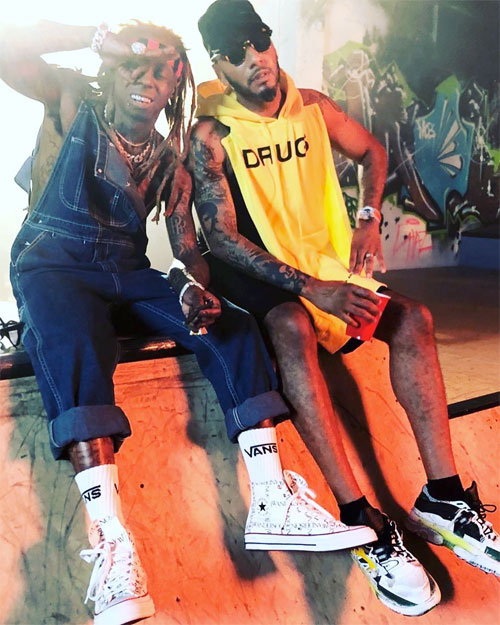 Swizz Beatz & Lil Wayne Shoot A Music Video In Miami