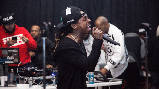 Lil Wayne, TI, Jay Z, Kanye West & MIA Rehearse For The 2009 GRAMMYs