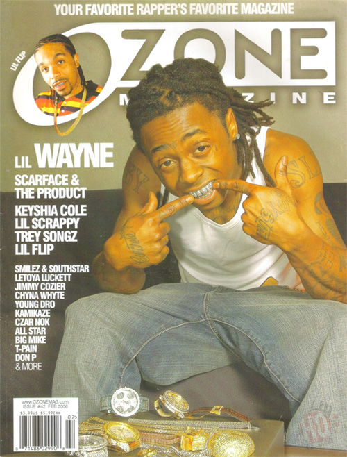 Scans Of Lil Wayne Cover Story For Ozone Magazine February 2006 Issue