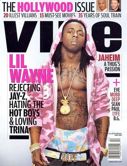 Scans Of Lil Wayne Cover Story For Vibe Magazine 2006 Issue