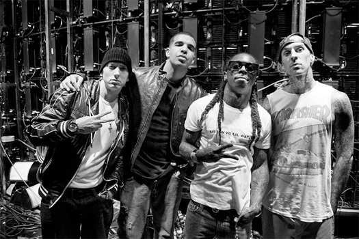 Travis Barker Recalls Performing Live With Lil Wayne, Eminem & Drake At The 2010 GRAMMY Awards