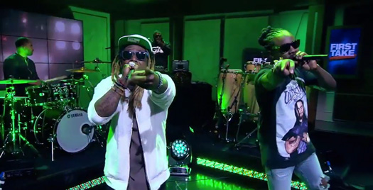 Wale & Lil Wayne Debut Running Back Live On ESPN First Take Show